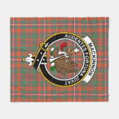 Clan MacKinnon Ancient Tartan Pset Fleece Deken (Voorkant (Horizontaal))
