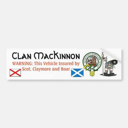 Clan MacKinnon Bumpersticker-1 Bumpersticker (Voorkant)