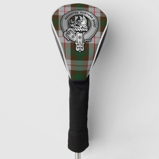 Clan MacKinnon Crest & Hunting Tartan Golfheadcover (Voorkant)