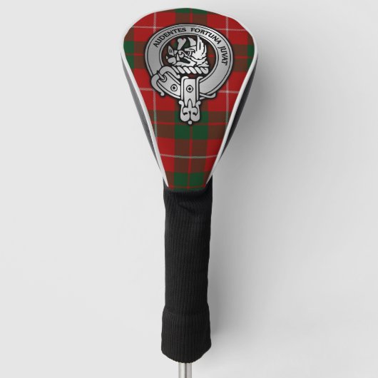 Clan MacKinnon Crest & Tartan Golfheadcover (Voorkant)