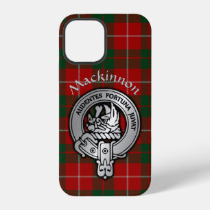 Clan MacKinnon Crest & Tartan iPhone 12 Hoesje