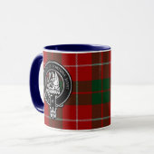 Clan MacKinnon Crest & Tartan Mok (Voorkant links)