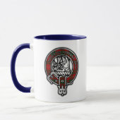 Clan MacKinnon Crest & Tartan Mok (Links)