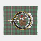 Clan MacKinnon Hunting Ancient Tartan Pset Fleece Deken (Voorkant (Horizontaal))