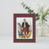 Clan MacKinnon  Illustratie Tartan Lijst Briefkaart (Staand voorkant)