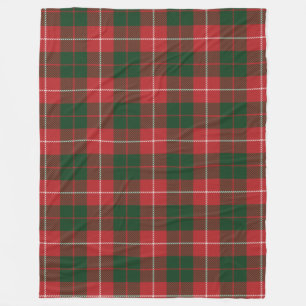 Clan MacKinnon Pset Tartan Red Green Check Fleece Deken