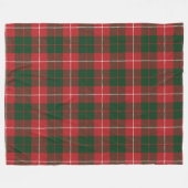 Clan MacKinnon Pset Tartan Red Green Check Fleece Deken (Voorkant (Horizontaal))