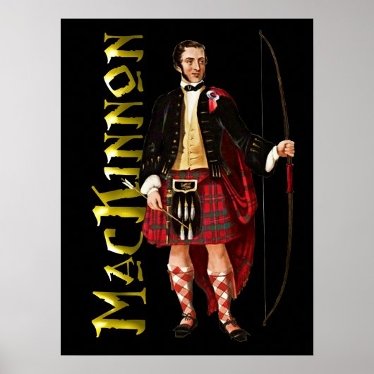 Clan MacKinnon Scottish Highland Dream Poster (Voorkant)