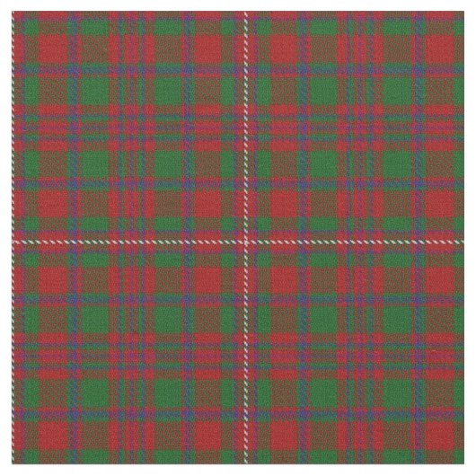 Clan MacKinnon Scottish Tartan Pset Fabric Stof (Close Up)