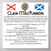 Clan MacKinnon & Siol Alpin - de 7 Clans Poster (Voorkant)