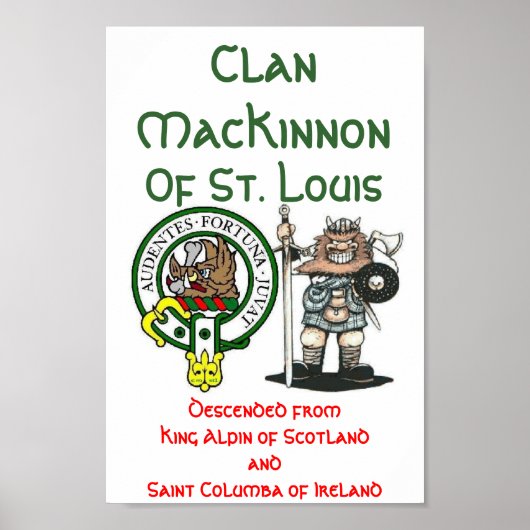 Clan MacKinnon St. Louis Poster (Voorkant)