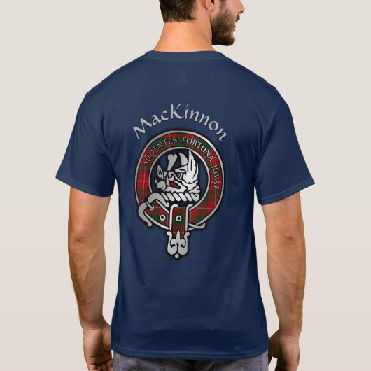 Clan MacKinnon Tartan Crest T-shirt (Achterkant)