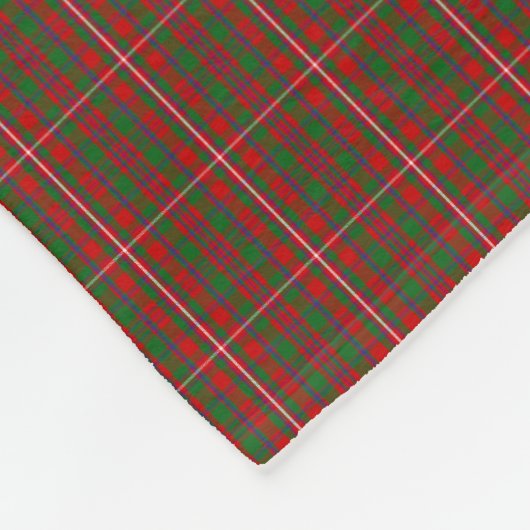 Clan MacKinnon Tartan Fleece Deken (Hoek)