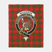 Clan MacKinnon Tartan Pset Fleece Deken (Voorkant)