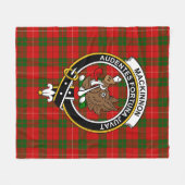 Clan MacKinnon Tartan Pset Fleece Deken (Voorkant (Horizontaal))