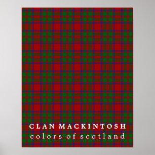 Clan MacKintosh Colors of Scotland Tartan Poster