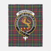 Clan MacKintosh Hunting Modern Tartan Pset Fleece Deken (Voorkant)