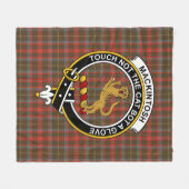Clan MacKintosh Hunting Weathered Tartan Pset Fleece Deken (Voorkant (Horizontaal))