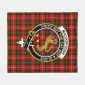 Clan MacKintosh Tartan Fleece Deken (Voorkant (Horizontaal))