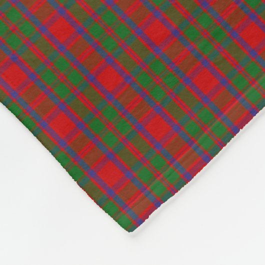 Clan MacKintosh Tartan Fleece Deken (Hoek)