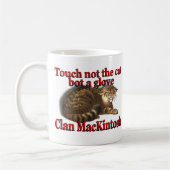 Clan MacKintosh Touch niet de kattenbak een handsc Koffiemok (Links)