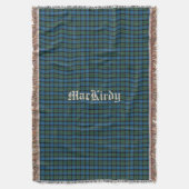 Clan MacKirdy Tartan Plaid Custom Gooi Deken (Voorkant Verticaal)