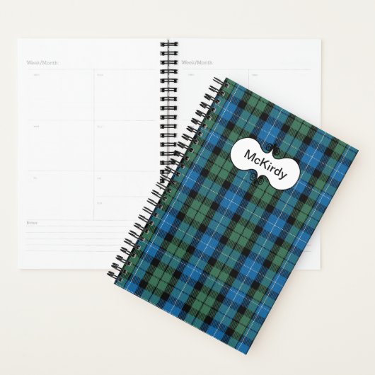 Clan MacKirdy Tartan Pset Planner (Display)