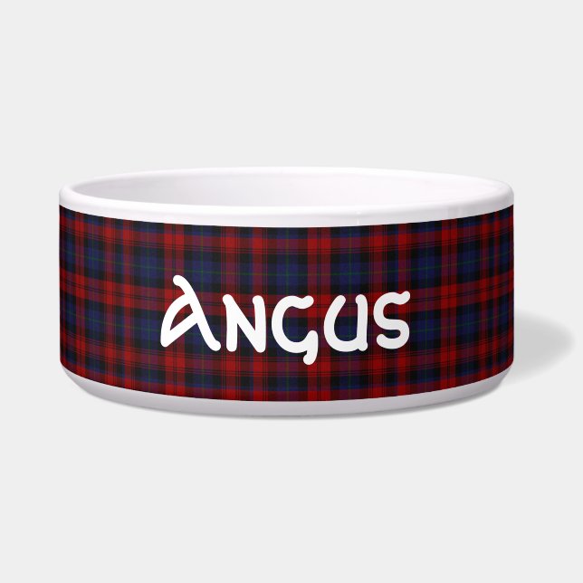 Clan MacLachlan Aangepast Tartan Pset Bowl Voerbakje (Voorkant)