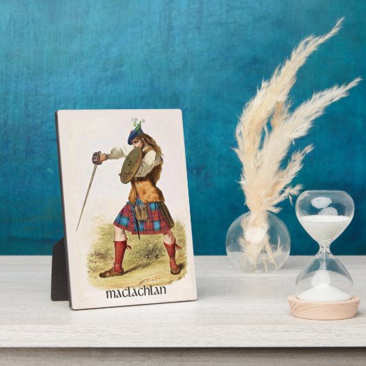 Clan MacLachlan Clans of Scotland door R. McIan Fotoplaat (Zijkant)