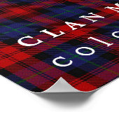Clan MacLachlan Colors of Scotland Tartan Poster (Hoek)