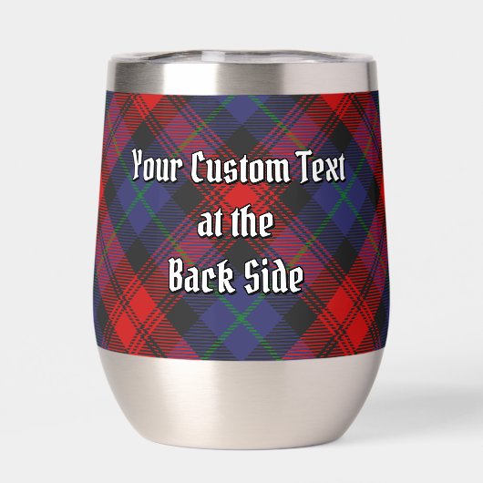 Clan MacLachlan Crest over Tartan (Achterkant)