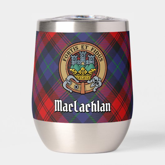 Clan MacLachlan Crest over Tartan (Voorkant)