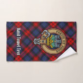 Clan MacLachlan Crest over Tartan Bad Handdoek (Handdoek)