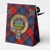 Clan MacLachlan Crest over Tartan Bedankdoosjes (Achterkant)