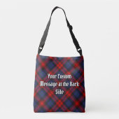 Clan MacLachlan Crest over Tartan Crossbody Tas (Achterkant)