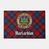 Clan MacLachlan Crest over Tartan Deurmat (Voorkant)
