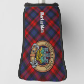 Clan MacLachlan Crest over Tartan Golfheadcover (Draai 90)