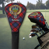 Clan MacLachlan Crest over Tartan Golfheadcover