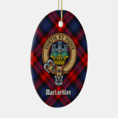 Clan MacLachlan Crest over Tartan Keramisch Ornament (Rechts)