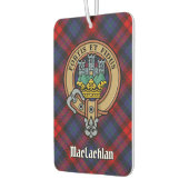 Clan MacLachlan Crest over Tartan Luchtverfrisser (Links)