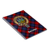 Clan MacLachlan Crest over Tartan Notitieboek (Rechterzijde)