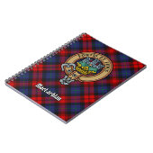 Clan MacLachlan Crest over Tartan Notitieboek (Linkerzijde)