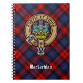 Clan MacLachlan Crest over Tartan Notitieboek (Voorkant)