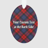 Clan MacLachlan Crest over Tartan Ornament (achterkant)
