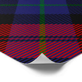 Clan MacLachlan Crest over Tartan Poster (Hoek)