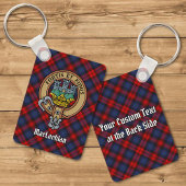 Clan MacLachlan Crest over Tartan Sleutelhanger