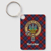 Clan MacLachlan Crest over Tartan Sleutelhanger