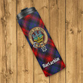Clan MacLachlan Crest over Tartan Thermosbeker