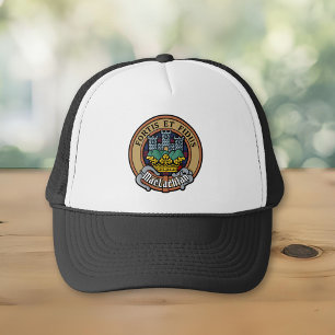 Clan MacLachlan Crest over Tartan Trucker Pet