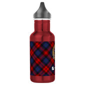 Clan MacLachlan Crest over tartan Waterfles (Links)